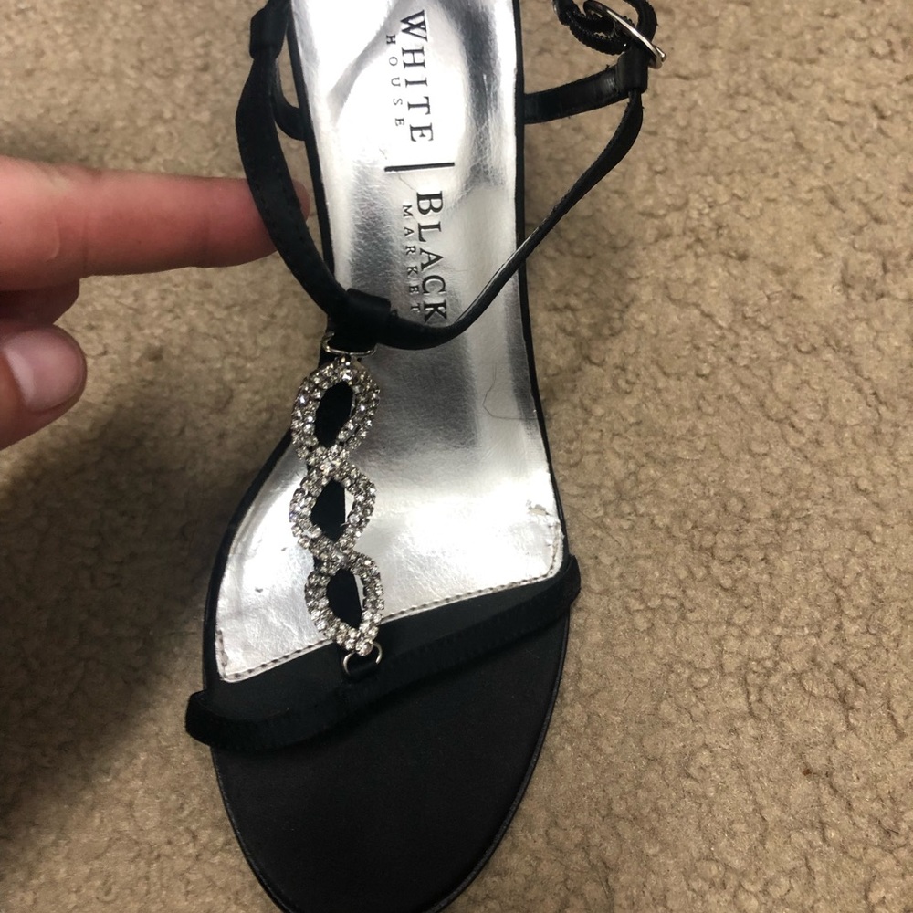 White House Black Market jeweled heels